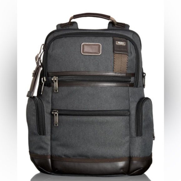 Tumi Other - TUMI Alpha Bravo Knox Travel black Backpack Carry On Leather